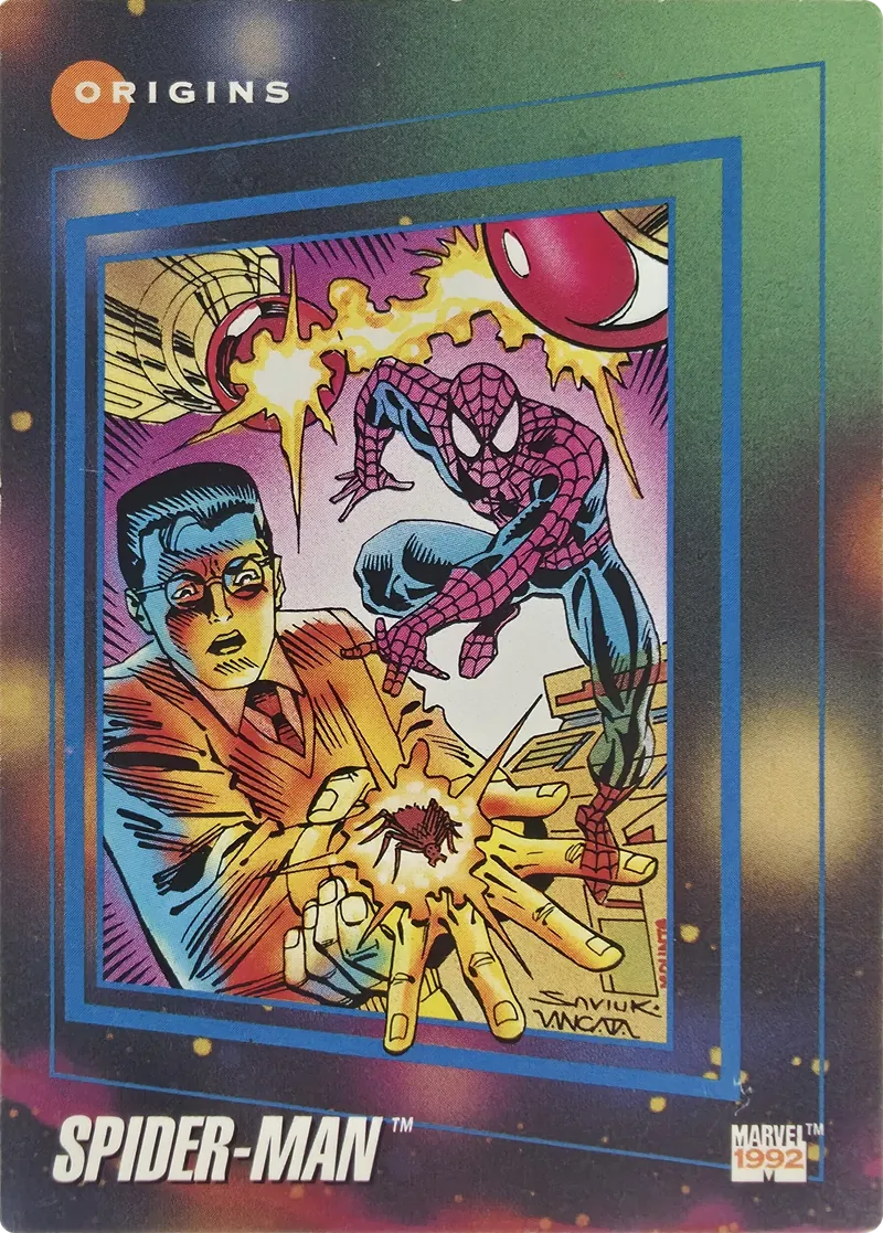 1992 Impel Marvel Universe Series III Spider-Man, front