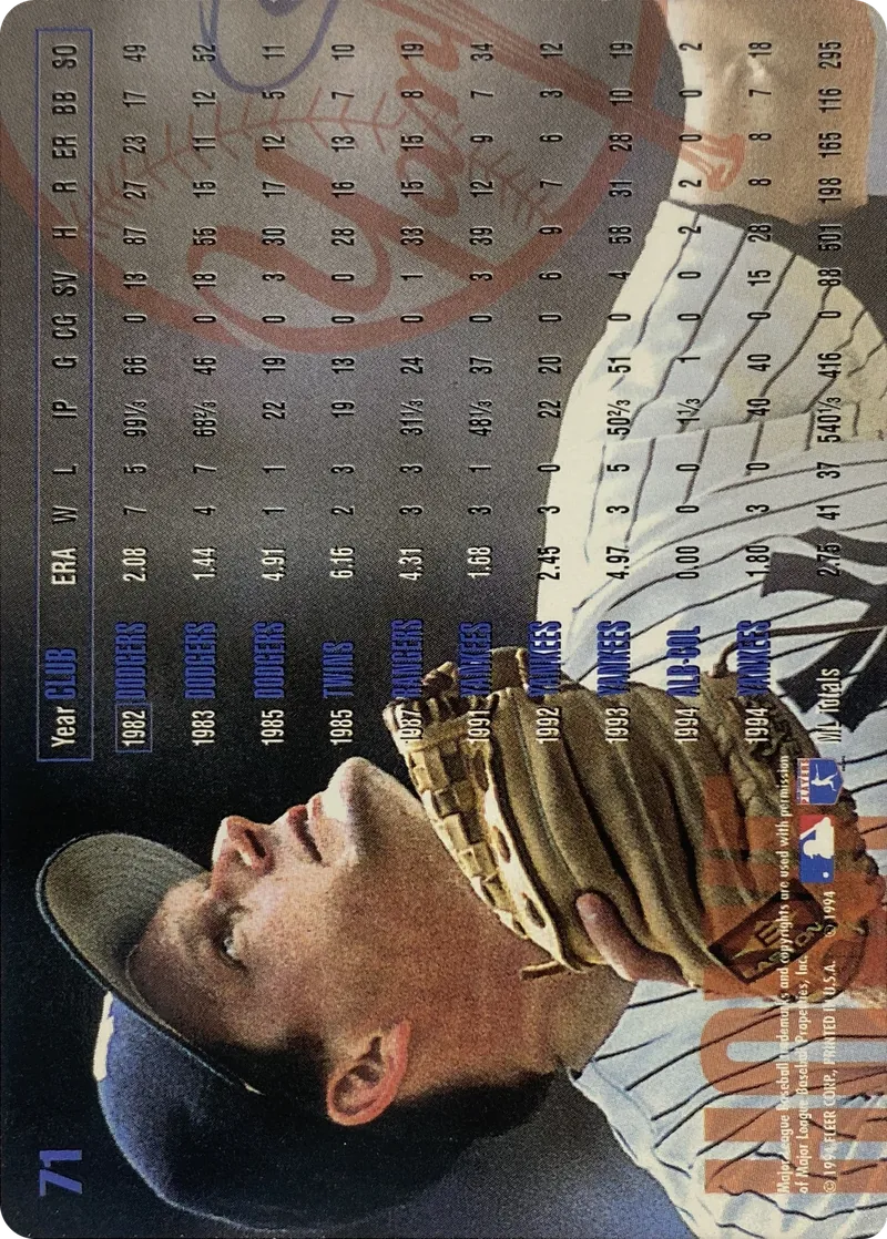 Steve Howe #71, back