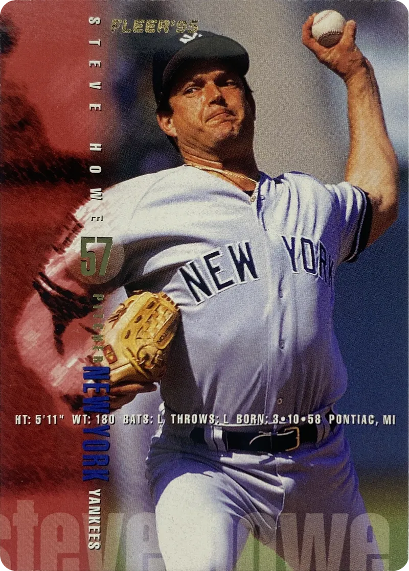 1995 Fleer Steve Howe #71 New York Yankees front