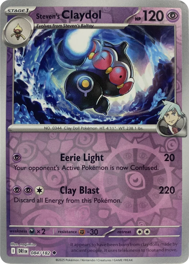 Steven's Claydol #084/182, front