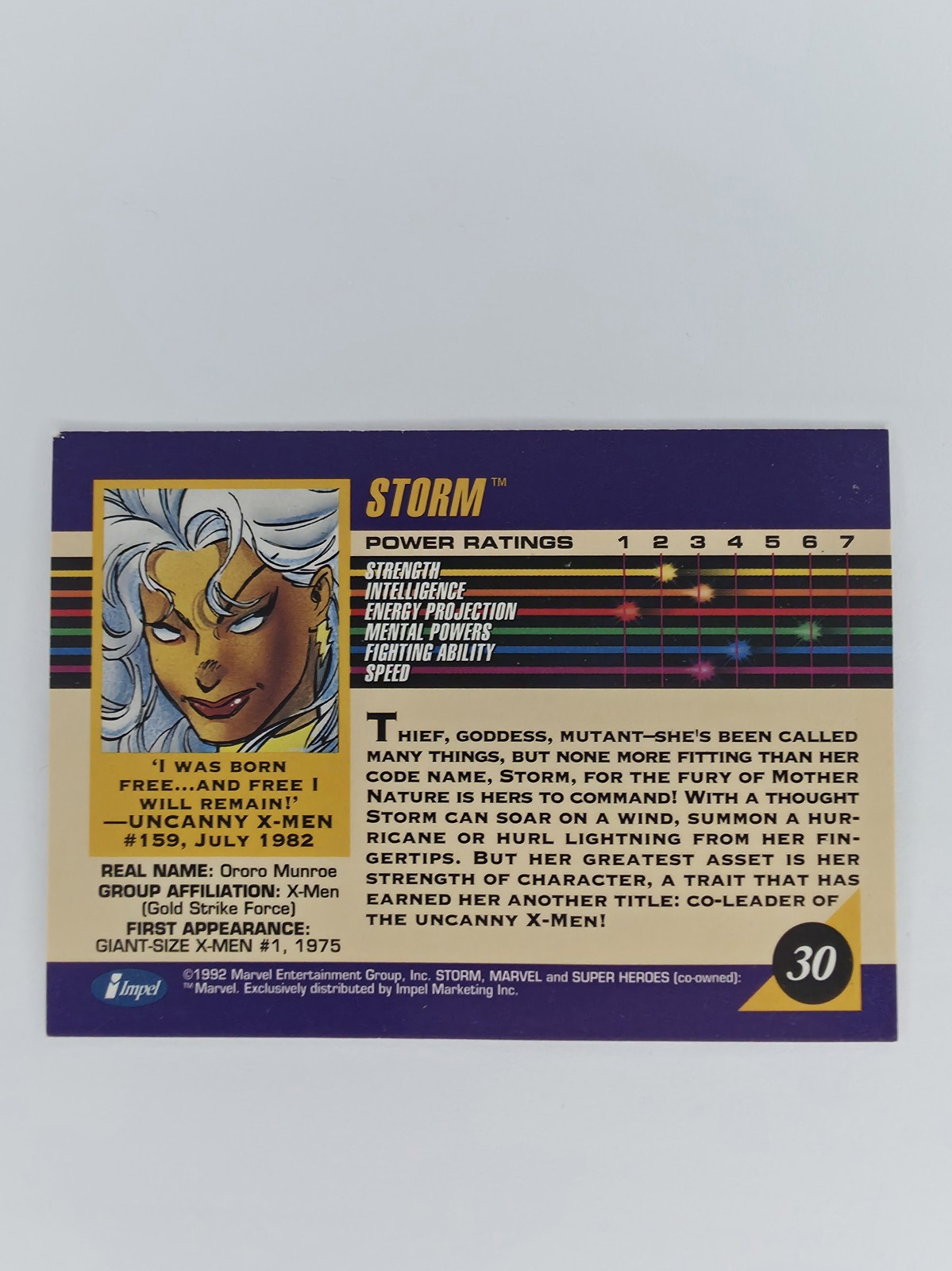 Storm #30 back