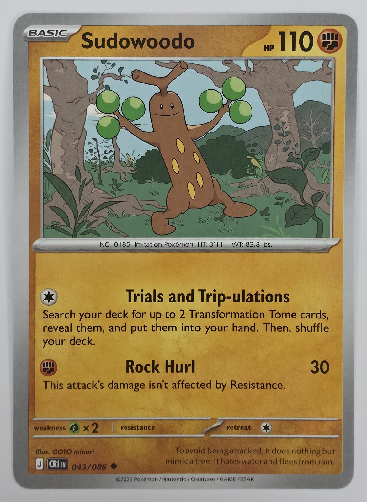 Sudowoodo front