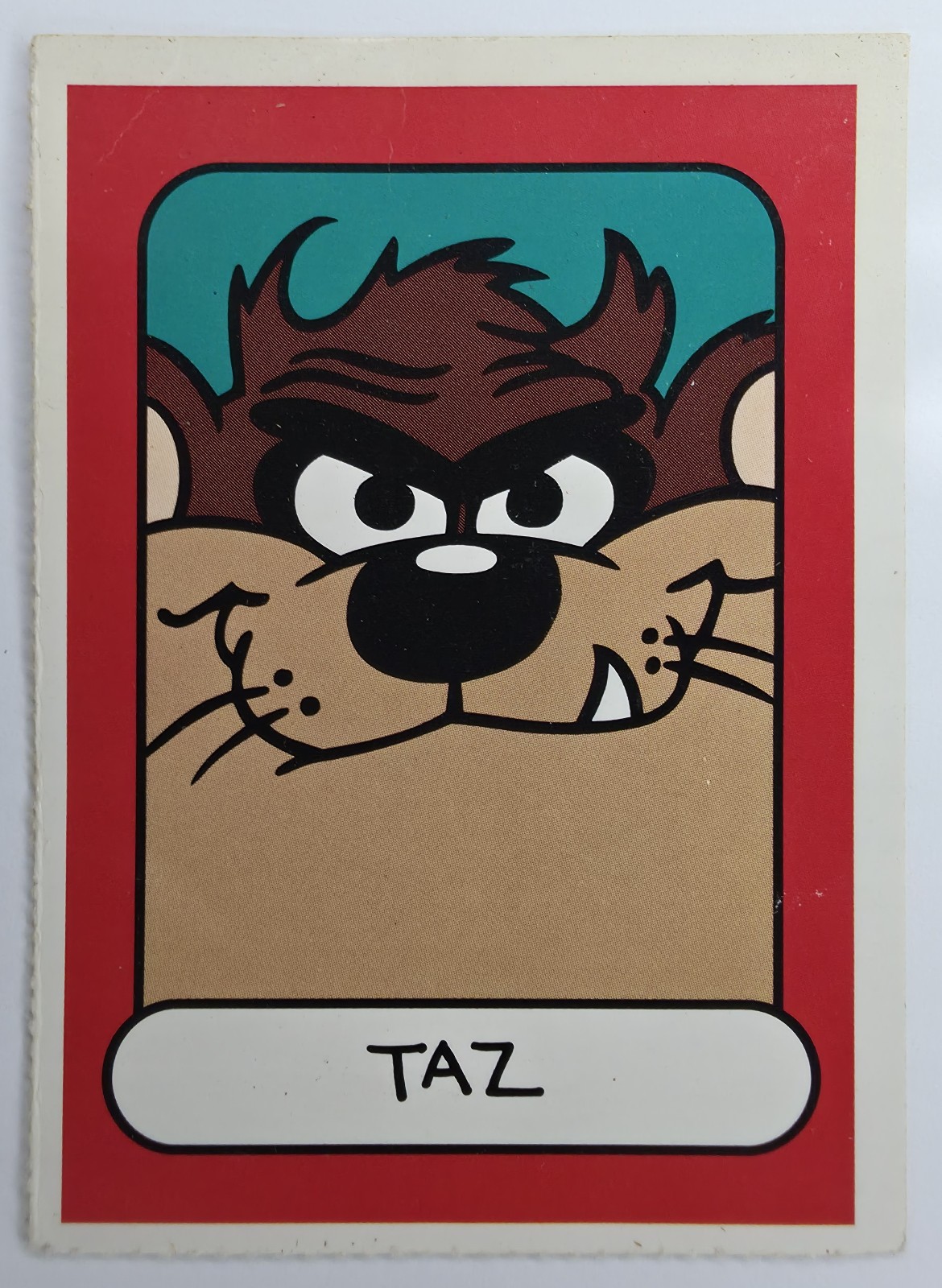 Taz (Tasmanian Devil) 'Toon In To School card front