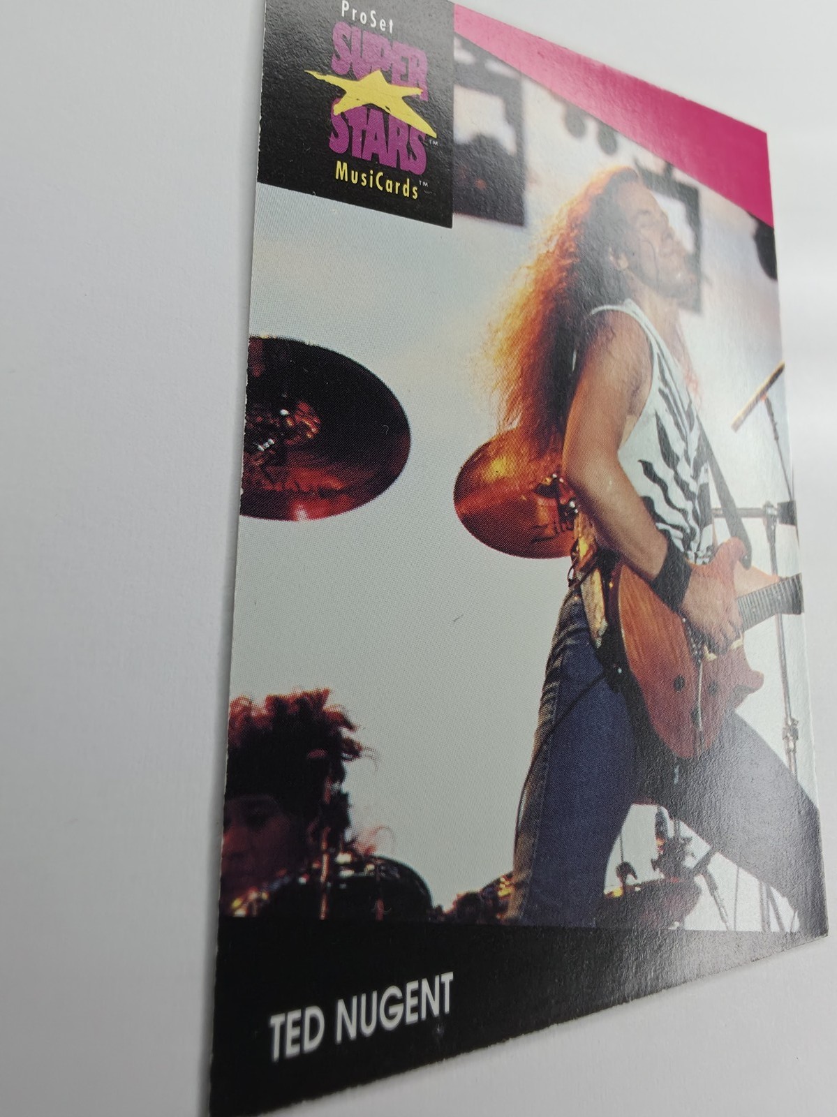 1991 Pro Set SuperStars MusiCards Ted Nugent #213 photo 3