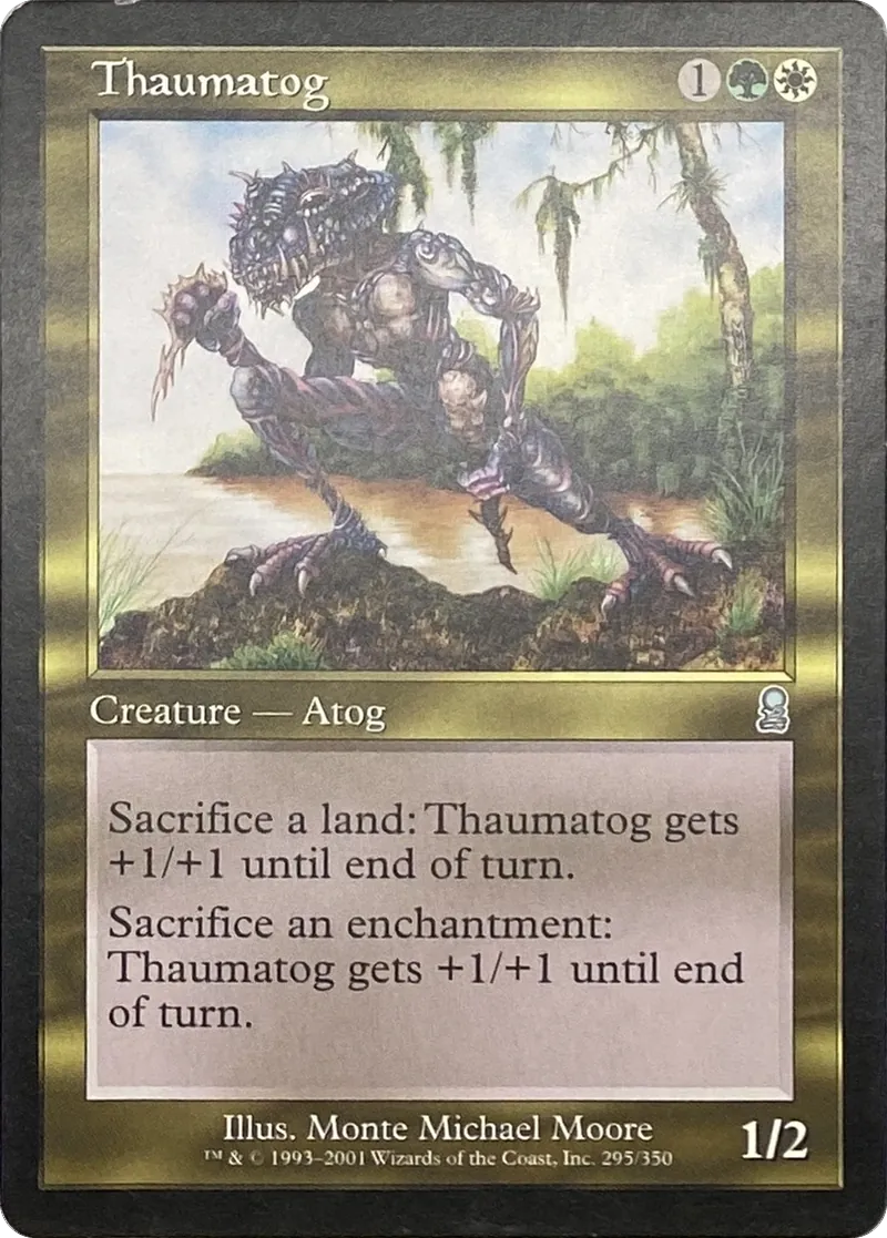 2001 Magic: The Gathering Odyssey Thaumatog #295/350 Uncommon front
