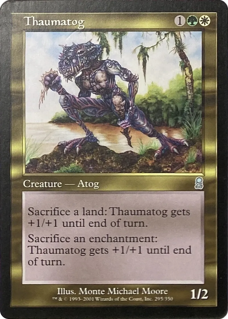 2001 Magic: The Gathering Odyssey Thaumatog #295/350 Uncommon front