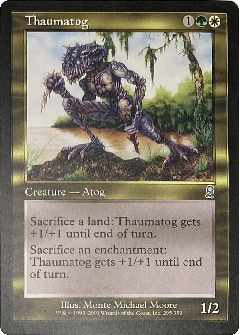 2001 Magic: The Gathering Odyssey Thaumatog #295/350 Uncommon front