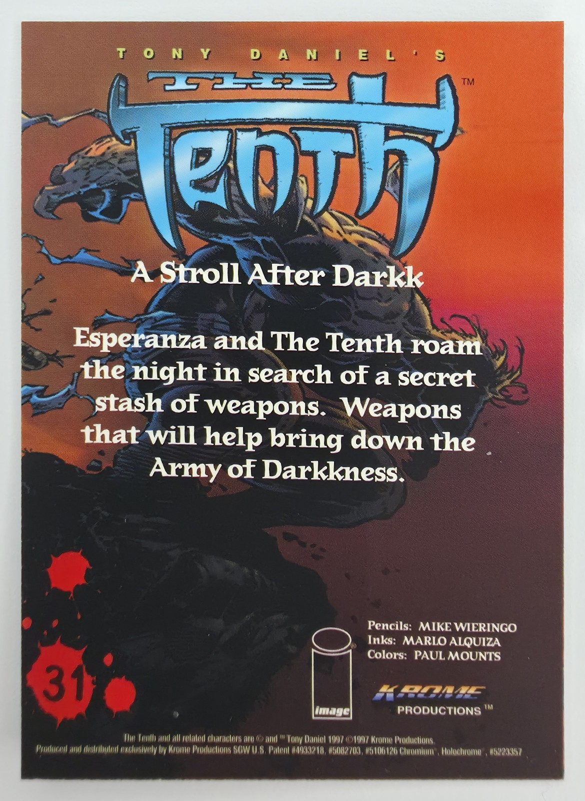 The Tenth "A Stroll After Darkk" back