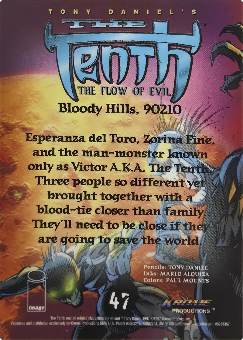 1997 Krome Productions The Tenth Chromium "Bloody Hills, back