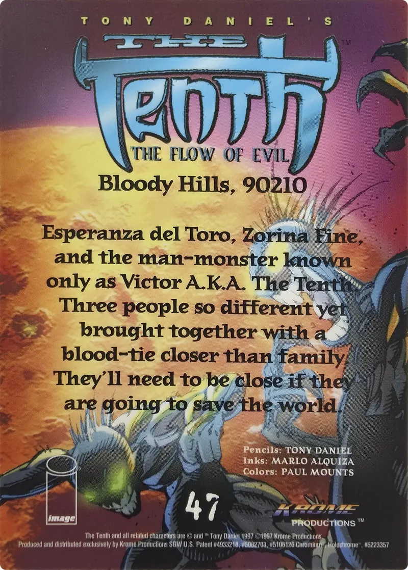 1997 Krome Productions The Tenth Chromium "Bloody Hills, back