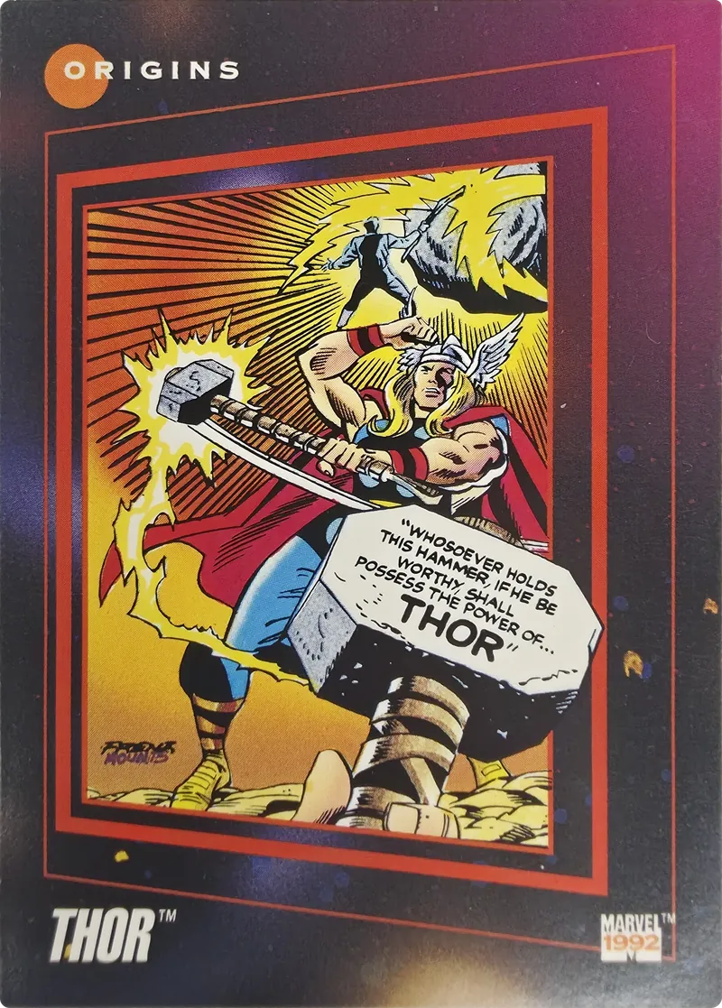 1992 Impel Marvel Universe Series III Thor, front