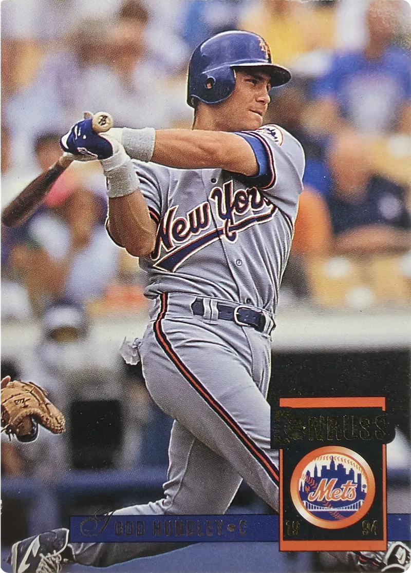 1994 Donruss Todd Hundley #128 New York Mets, front