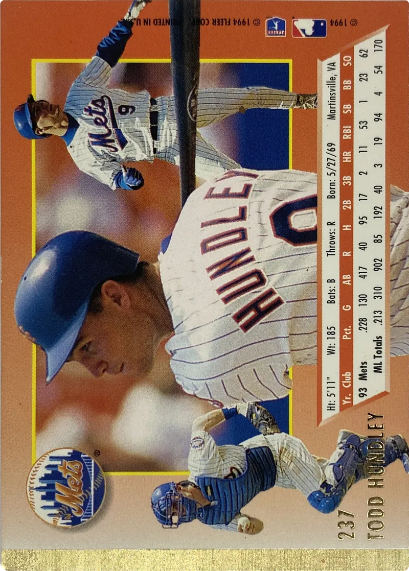 Todd Hundley #237, back