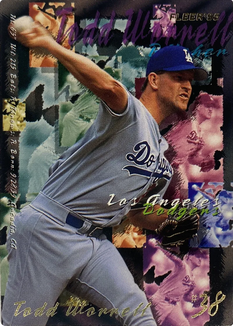 1995 Fleer Todd Worrell #552 Los Angeles Dodgers front