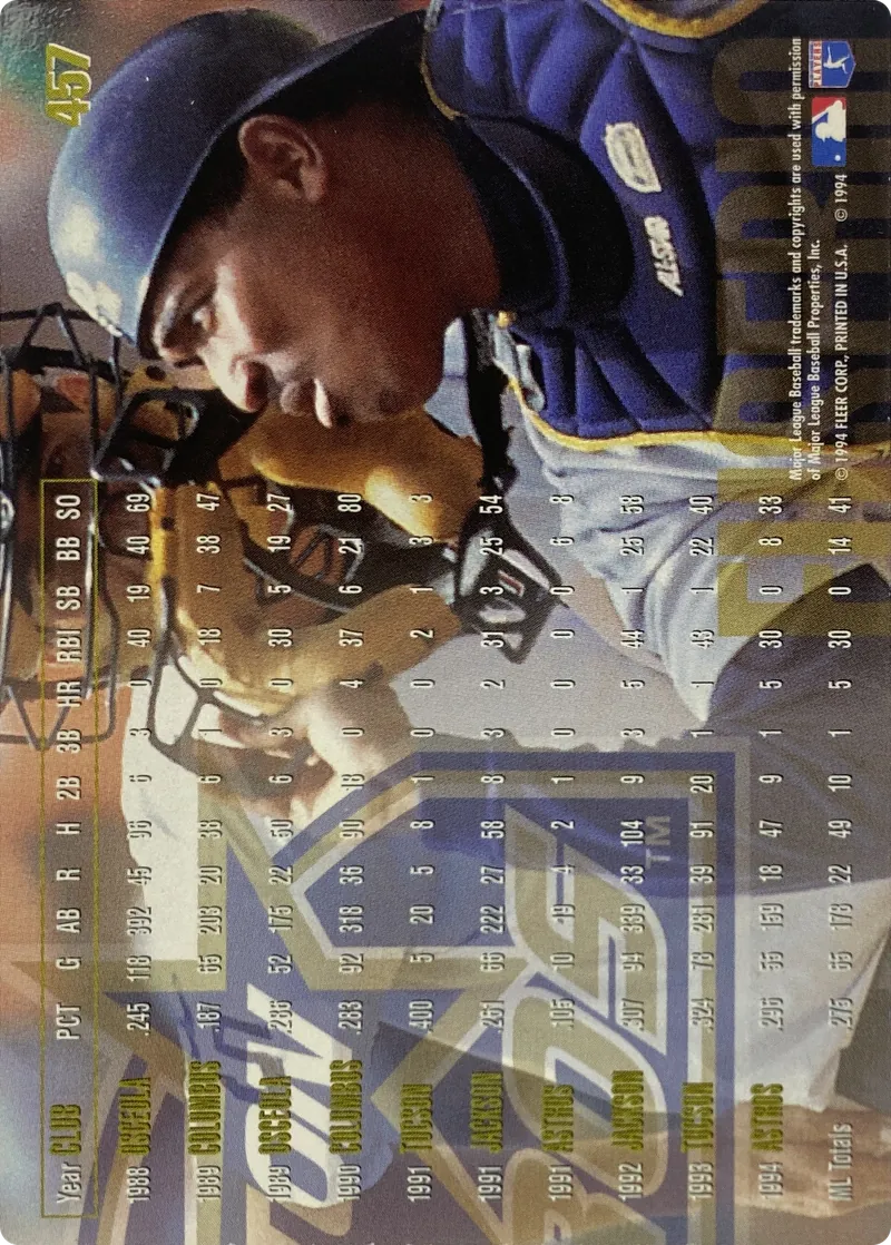 Tony Eusebio #457, back
