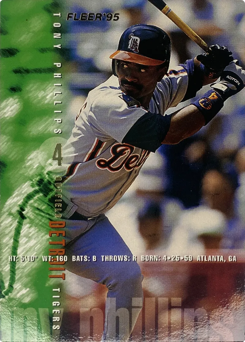 1995 Fleer Tony Phillips #59 Detroit Tigers front