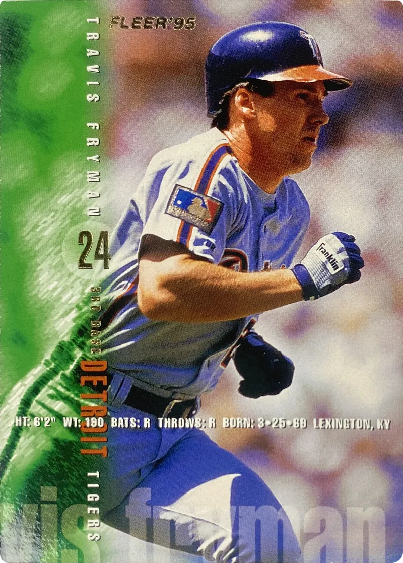 1995 Fleer Travis Fryman #51 Detroit Tigers front