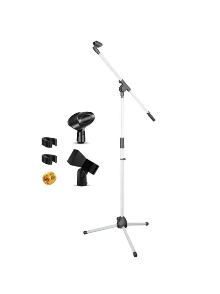 Tripod Microphone Stand with Boom Arm, 18 to 72 In Adjustable, photo 1
