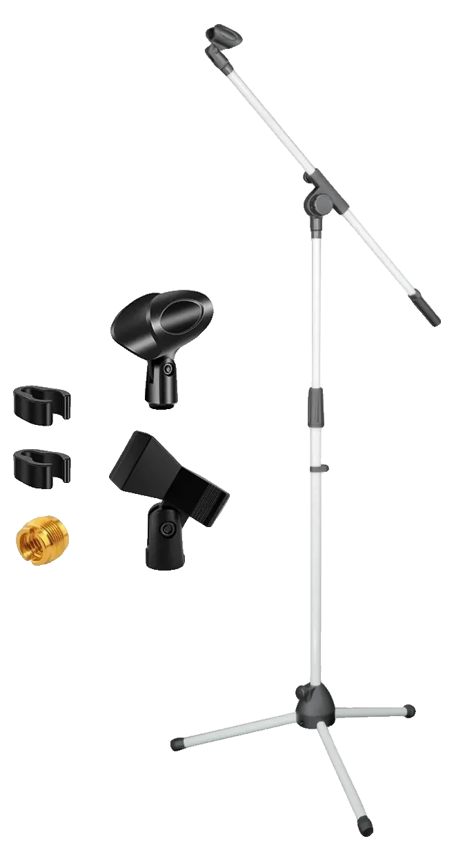 Tripod Microphone Stand with Boom Arm, 18 to 72 In Adjustable, photo 1