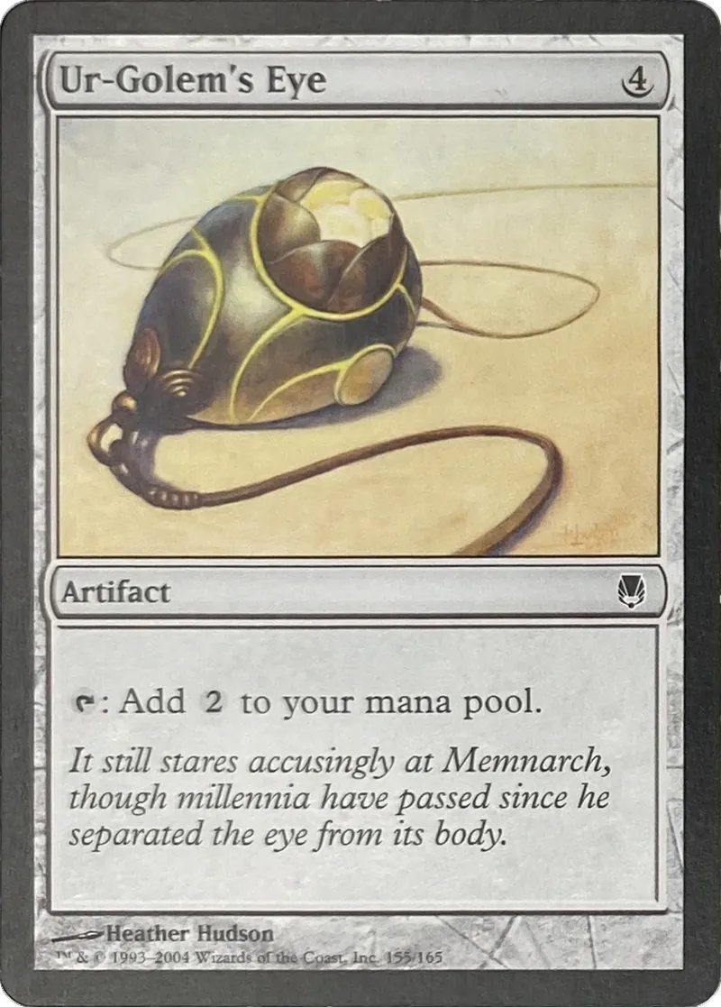 2004 Magic: The Gathering Darksteel Ur-Golem's Eye #155/165 Common front