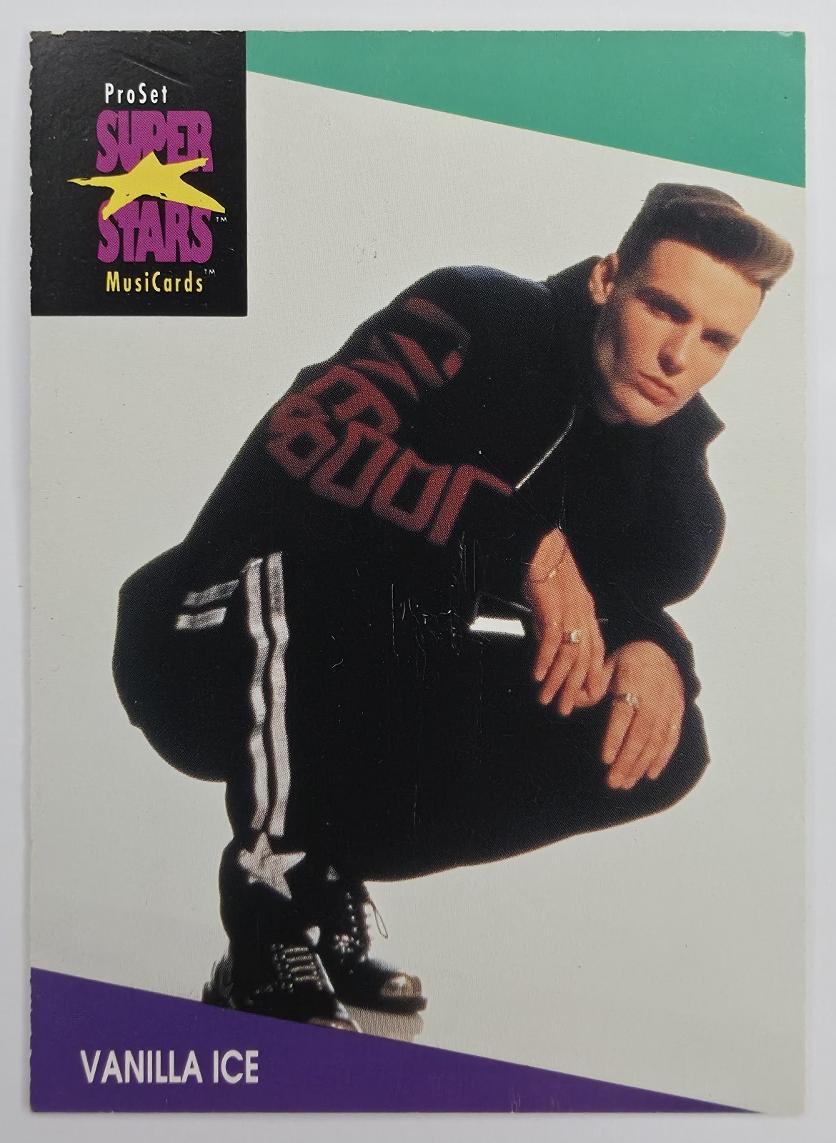 1991 Pro Set SuperStars MusiCards Vanilla Ice #141 front