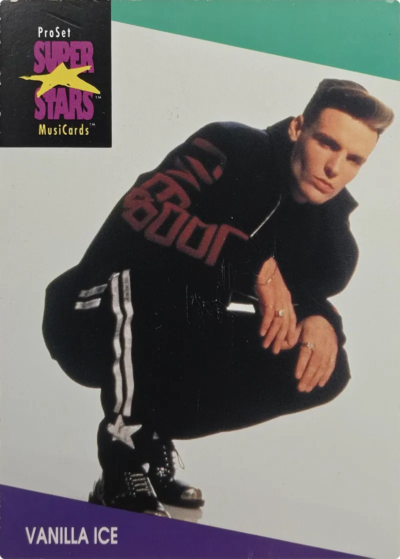1991 Pro Set SuperStars MusiCards Vanilla Ice #141 front