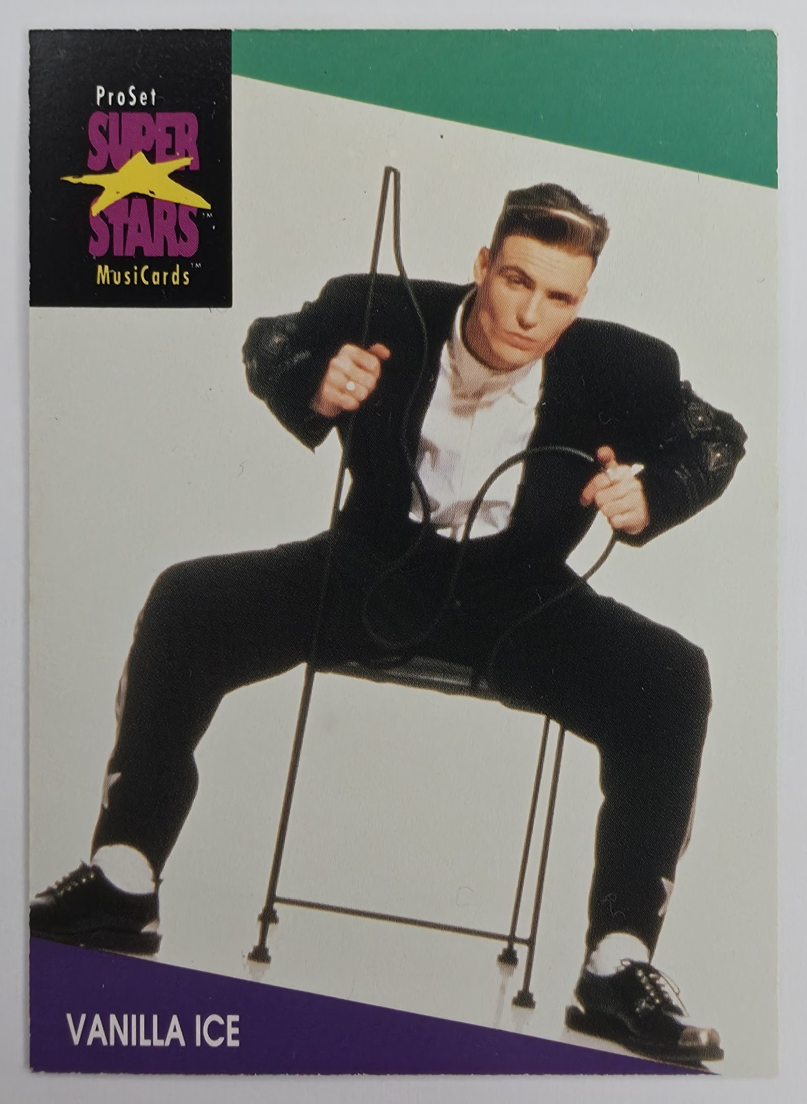 1991 Pro Set SuperStars MusiCards Vanilla Ice #144 front