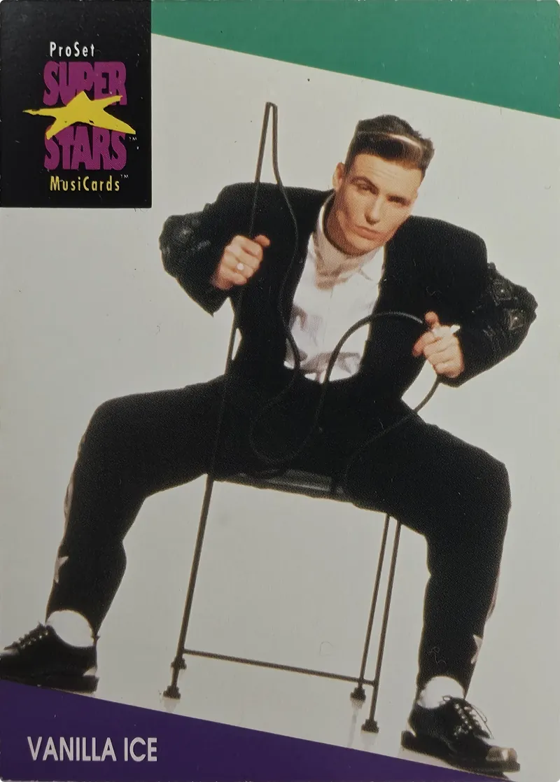 1991 Pro Set SuperStars MusiCards Vanilla Ice #144 front