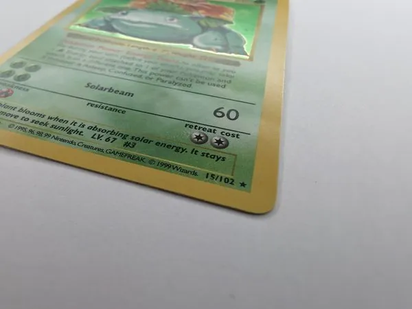 Venusaur Shadowless copyright close-up