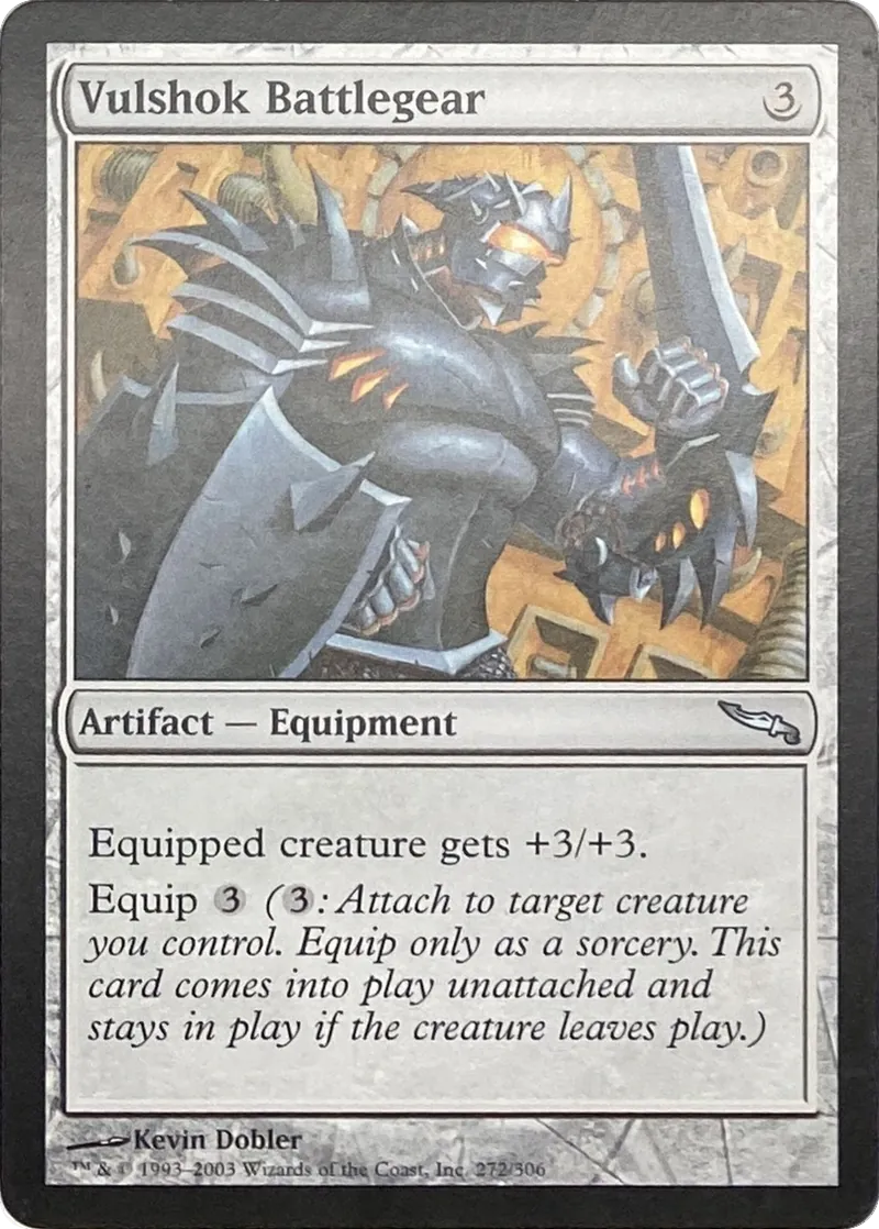 2003 Magic: The Gathering Mirrodin Vulshok Battlegear #272/306 Uncommon front