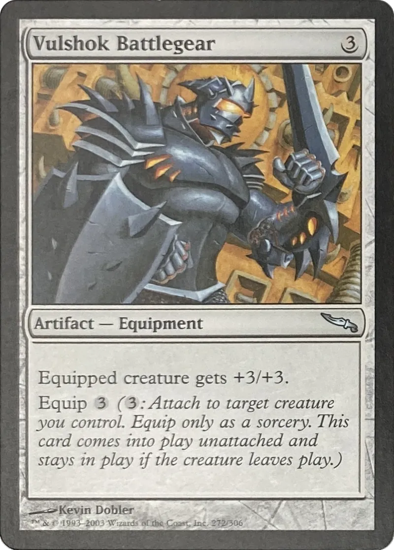 2003 Magic: The Gathering Mirrodin Vulshok Battlegear #272/306 Uncommon front