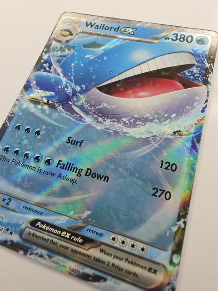 2026 Pokemon Pitch Black Wailord ex #016/084 Double Rare Holo photo 4
