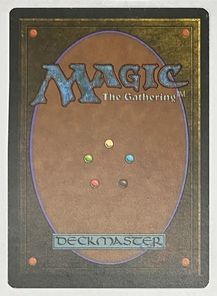 1995 Magic: The Gathering Ice Age Warning Common back