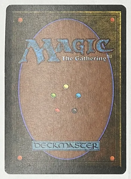1995 Magic: The Gathering Ice Age Warning Common back