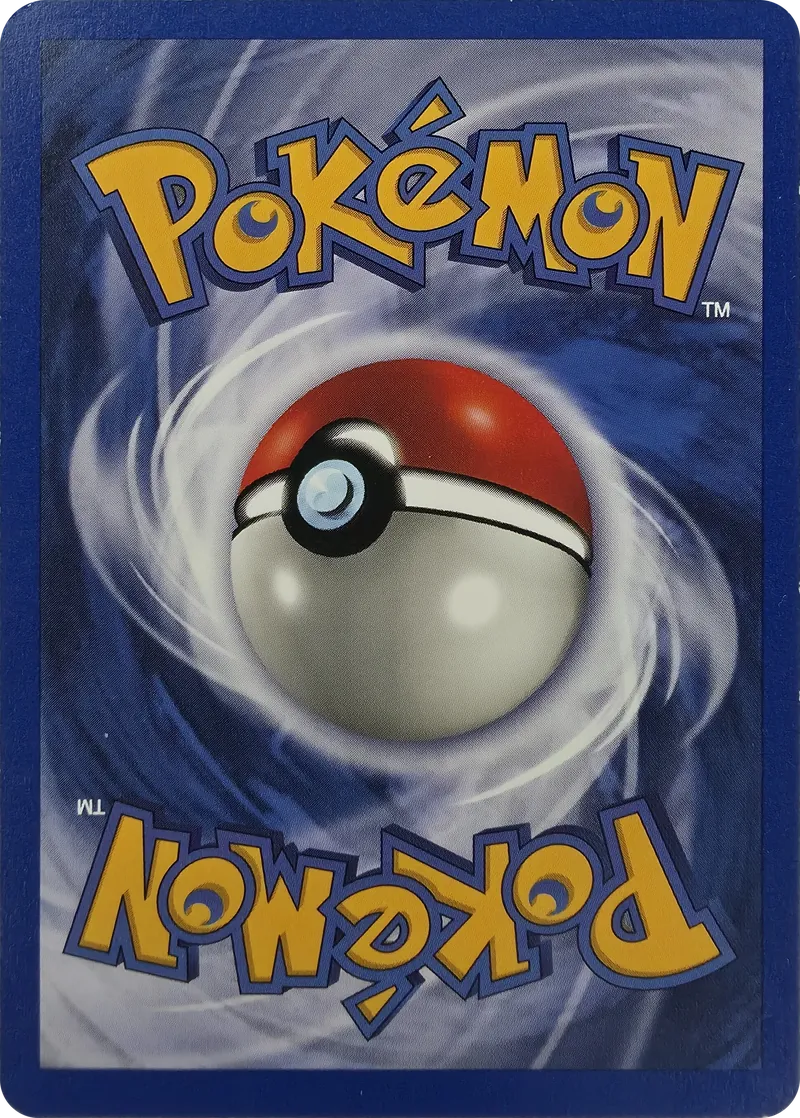 1999 Pokemon Base Set Water Energy #102/102 Unlimited, back