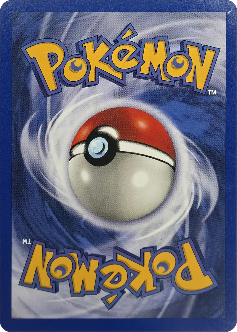 1999 Pokemon Base Set Water Energy #102/102 Unlimited, back