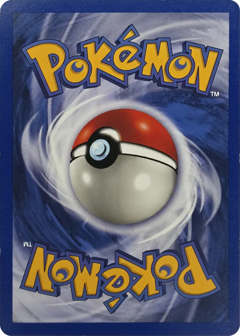1999 Pokemon Base Set Water Energy #102/102 Unlimited, back