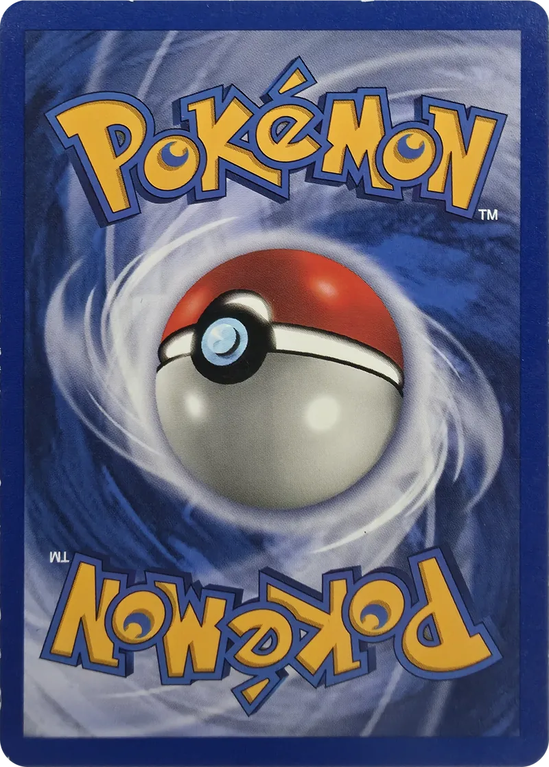1999 Pokemon Base Set Water Energy #102/102 Unlimited, back