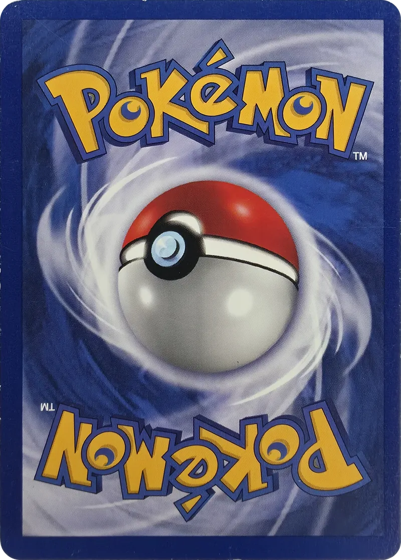 1999 Pokemon Base Set Water Energy #102/102 Unlimited, back