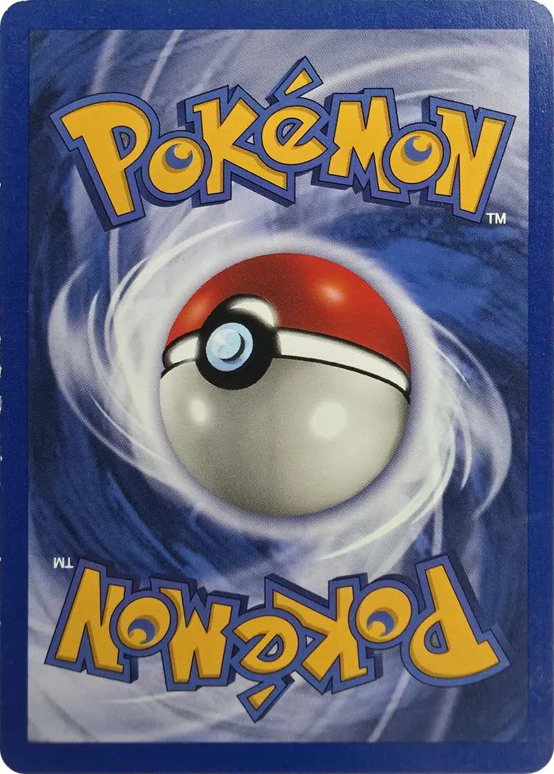 1999 Pokemon Base Set Water Energy #102/102 Unlimited, back