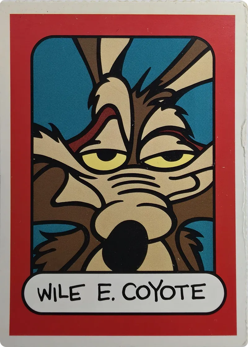 Wile E. Coyote 'Toon In To School card front