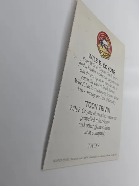 Wile E. Coyote 'Toon In To School card photo 5