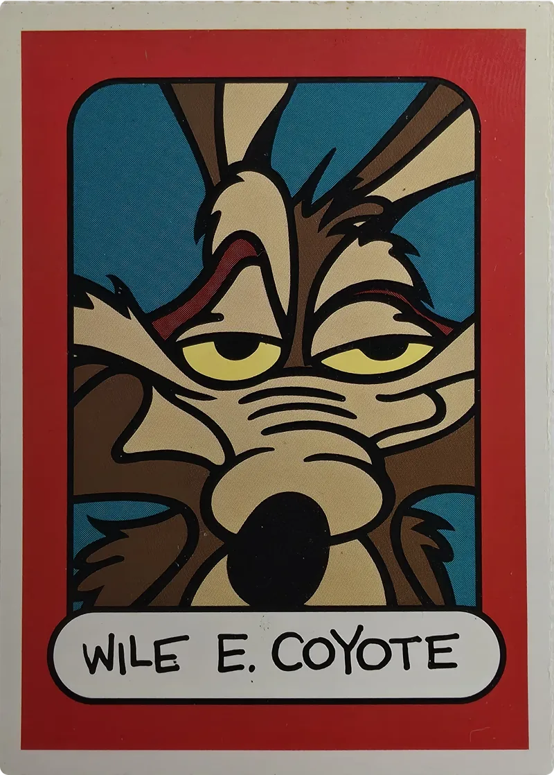 Wile E. Coyote 'Toon In To School card front
