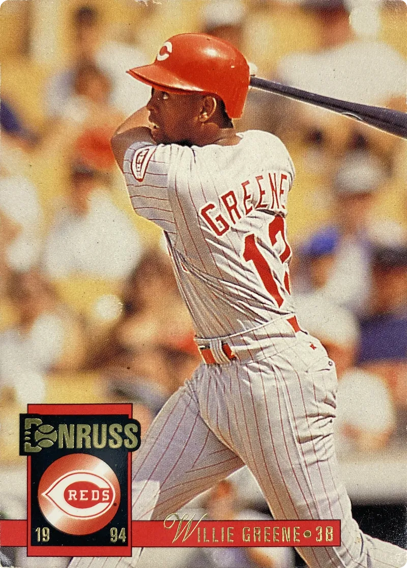 1994 Donruss Willie Greene #539 Cincinnati Reds front