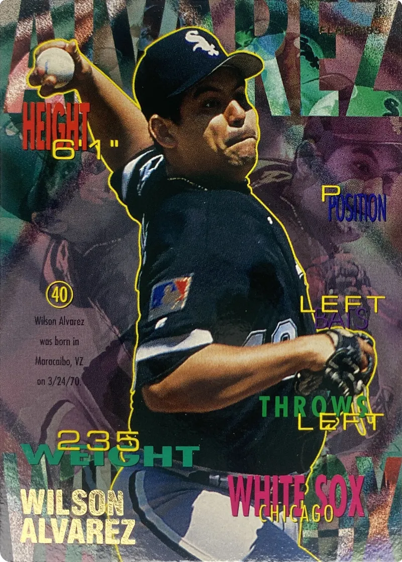 1995 Fleer Wilson Alvarez #109 Chicago White Sox front