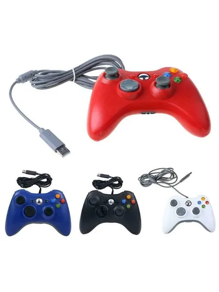 Black wired USB PC controller, photo 1