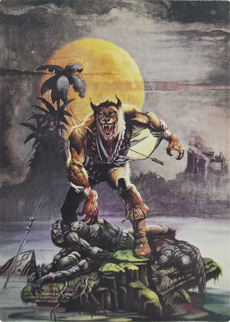 1992 FPG Christos Achilleos Fantasy Art Wolfman #19, front