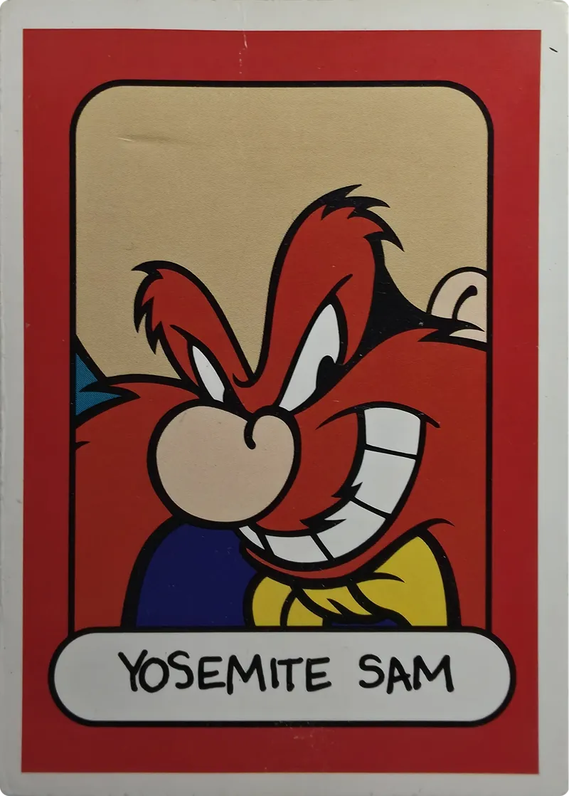 Yosemite Sam 'Toon In To School card front
