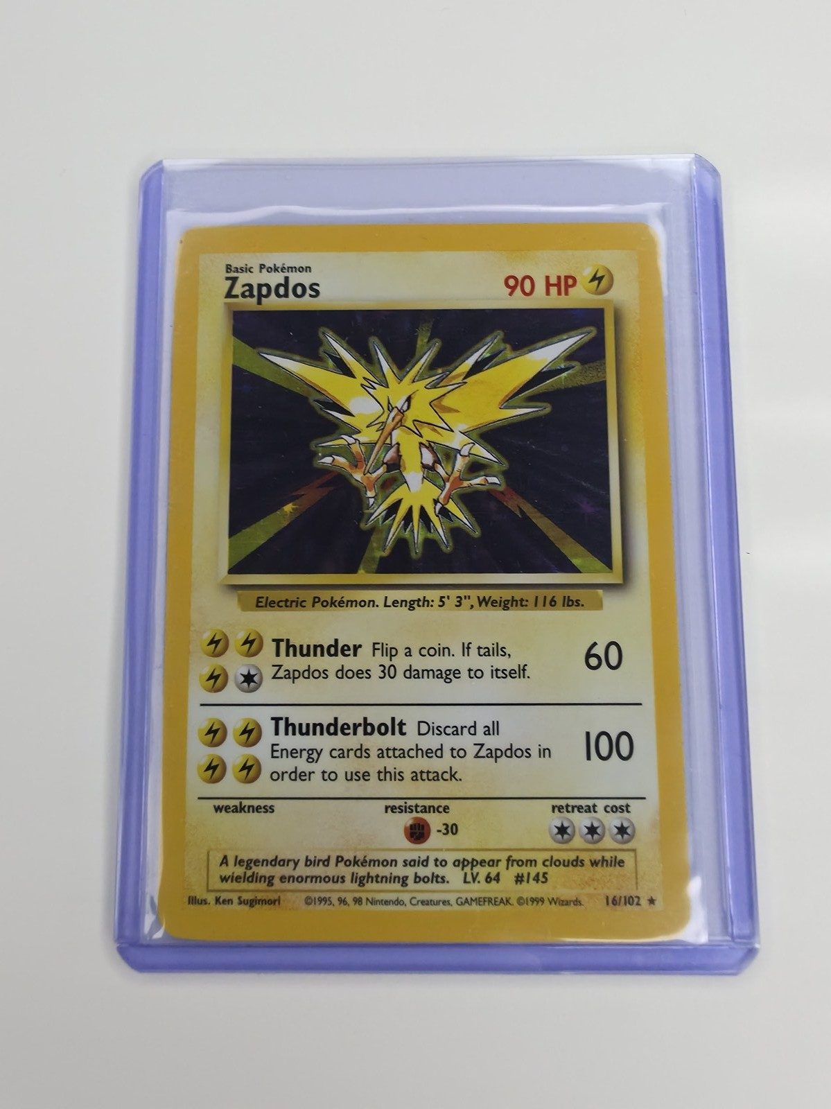 Zapdos sleeved front