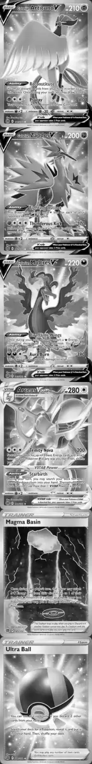Galarian Articuno V, Brilliant Stars 181/172, reference picture